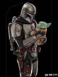 Iron Studios - The Mandalorian - The Mandalorian & Grogu BDS Art Scale Statue 1/10 - The Card Vault
