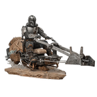 Iron Studios - The Mandalorian - The Mandalorian on Speederbike - Deluxe Art Scale Statue 1/10 - The Card Vault