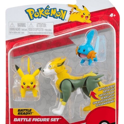 Jazwares - Pokemon Battle Figures - 3-Packs - The Card Vault
