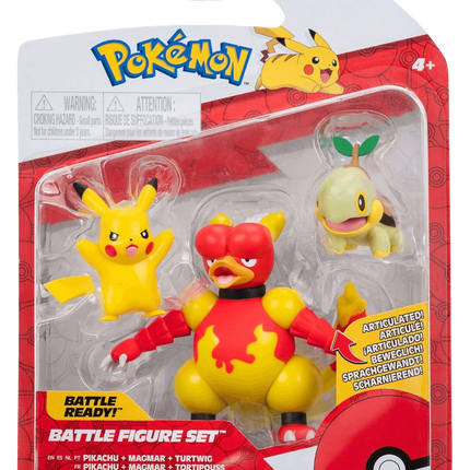 Jazwares - Pokemon Battle Figures - 3-Packs - The Card Vault