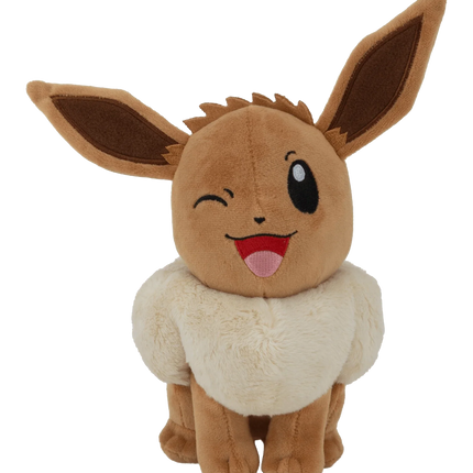 Jazwares - Pokemon Plush - Eevee Wink (8in) - The Card Vault
