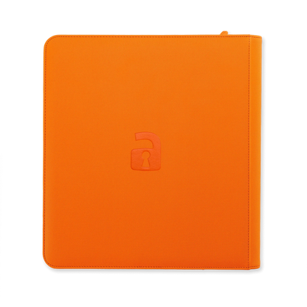 Vault X - 12-Pocket Exo-Tec® Zip Binder - Just Orange