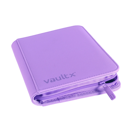 Vault X - 4-Pocket Exo-Tec® Zip Binder - Just Purple