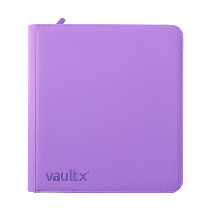 Vault X - 12-Pocket Exo-Tec® Zip Binder - Just Purple