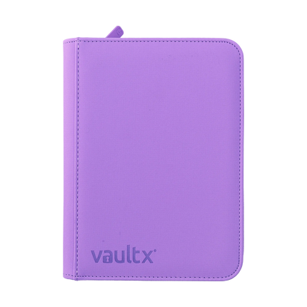 Vault X - 4-Pocket Exo-Tec® Zip Binder - Just Purple