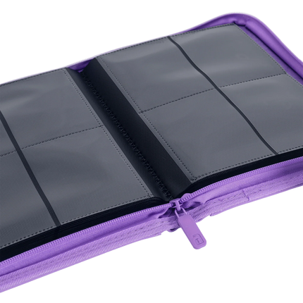 Vault X - 4-Pocket Exo-Tec® Zip Binder - Just Purple