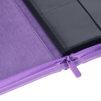 Vault X - 4-Pocket Exo-Tec® Zip Binder - Just Purple