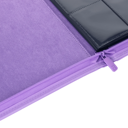 Vault X - 9-Pocket Exo-Tec® Zip Binder - Just Purple