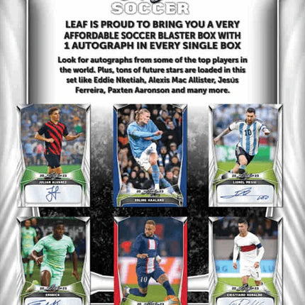 Leaf Trading Cards - 2023 Leaf Football (Soccer) - Blaster Box - The Card Vault