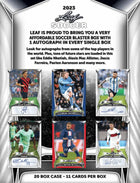 Leaf Trading Cards - 2023 Leaf Football (Soccer) - Blaster Box - The Card Vault