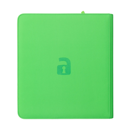 Vault X - 12-Pocket Exo-Tec® Zip Binder - Neon Green