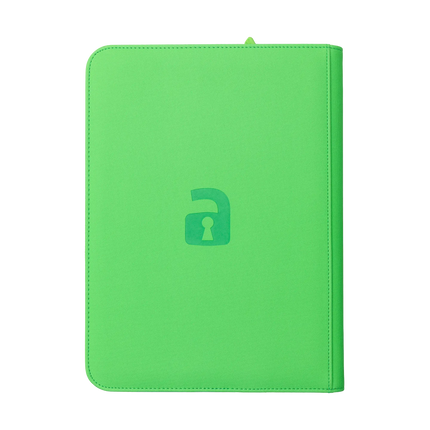 Vault X - 9-Pocket Exo-Tec® Zip Binder - Neon Green