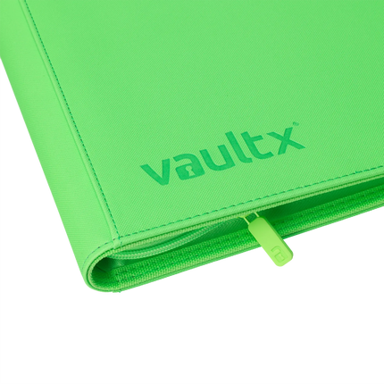 Vault X - 9-Pocket Exo-Tec® Zip Binder - Neon Green