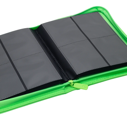 Vault X - 4-Pocket Exo-Tec® Zip Binder - Neon Green