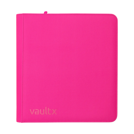 Vault X - 12-Pocket Exo-Tec® Zip Binder - Neon Pink