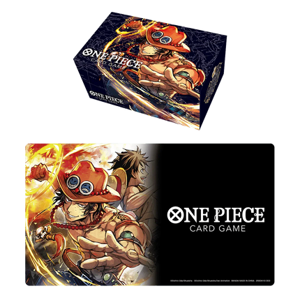 One Piece TCG - Playmat and Storage Box Set - Portgas.D.Ace - The Card Vault