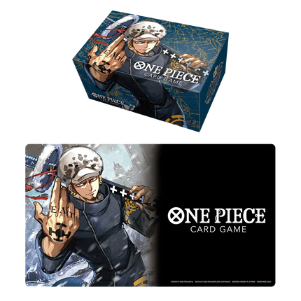 One Piece TCG - Playmat and Storage Box Set - Trafalgar Law - The Card Vault