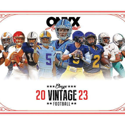 Onyx Authenticated - 2023 Onyx Vintage American Football (NFL) - Hobby Box - The Card Vault