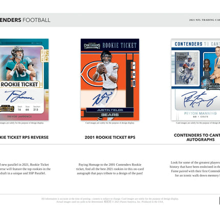 Panini - 2021 Contenders American Football (NFL) - Hobby Box - The Card Vault