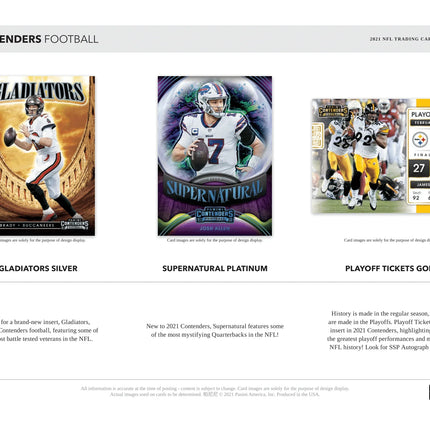 Panini - 2021 Contenders American Football (NFL) - Hobby Box - The Card Vault