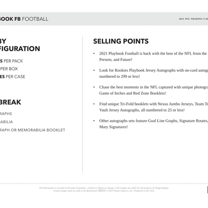 Panini - 2021 Playbook American Football (NFL) - Hobby Box - The Card Vault