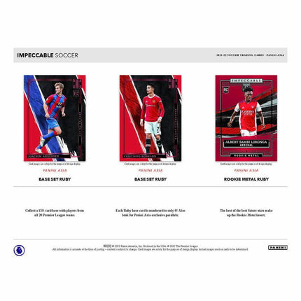 Panini - 2021/22 Impeccable Football (Soccer) - Hobby Box (Asia Edition) - The Card Vault