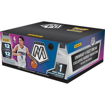 Panini - 2021/22 Mosaic Fast Break Basketball (NBA) - Hobby Box (12 Packs) - The Card Vault
