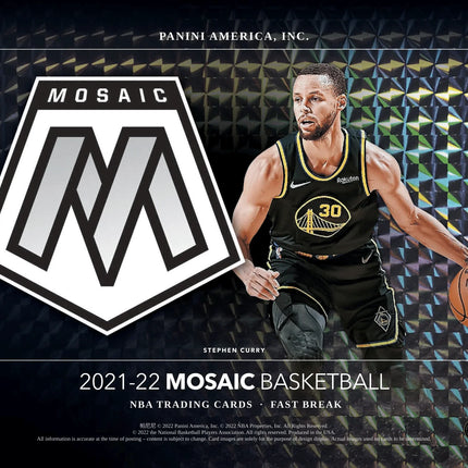 Panini - 2021/22 Mosaic Fast Break Basketball (NBA) - Hobby Box (12 Packs) - The Card Vault