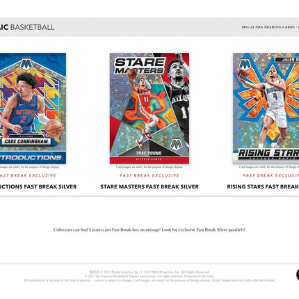 Panini - 2021/22 Mosaic Fast Break Basketball (NBA) - Hobby Box (12 Packs) - The Card Vault