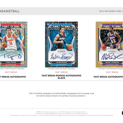 Panini - 2021/22 Prizm Fast Break Basketball (NBA) - Hobby Box - The Card Vault