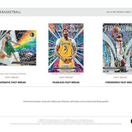 Panini - 2021/22 Prizm Fast Break Basketball (NBA) - Hobby Box - The Card Vault