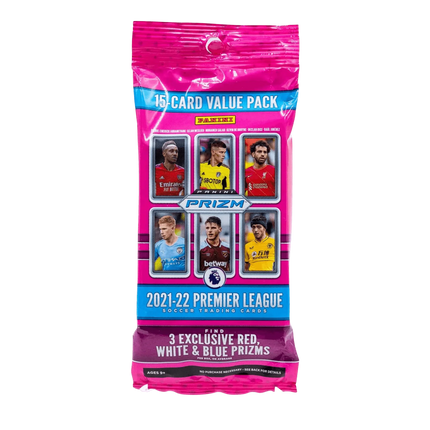 Panini - 2021/22 Prizm Premier League Football (Soccer) - Fat Pack Box (12 Packs) - The Card Vault