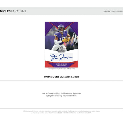 Panini - 2022 Chronicles American Football (NFL) - Fanatics Blaster Box - The Card Vault