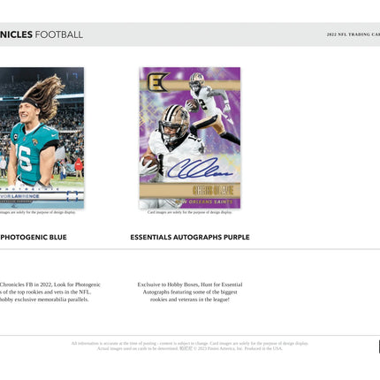 Panini - 2022 Chronicles American Football (NFL) - Hobby Box - The Card Vault