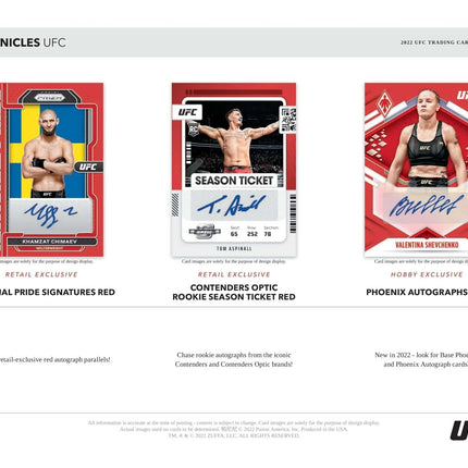 Panini - 2022 Chronicles UFC - Blaster Box - The Card Vault