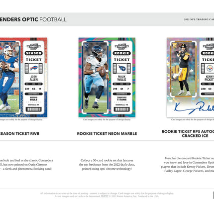 Panini - 2022 Contenders Optic American Football (NFL) - Hobby Box - The Card Vault
