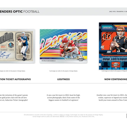 Panini - 2022 Contenders Optic American Football (NFL) - Hobby Box - The Card Vault