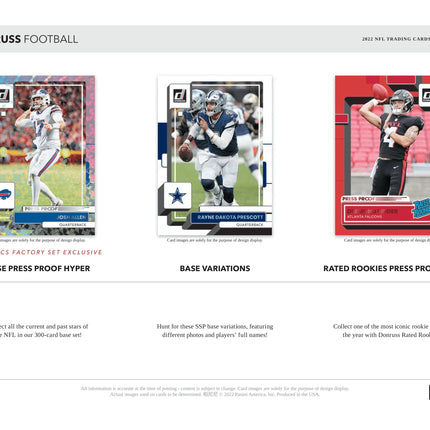 Panini - 2022 Donruss American Football (NFL) - Blaster Box (Fanatics) - The Card Vault