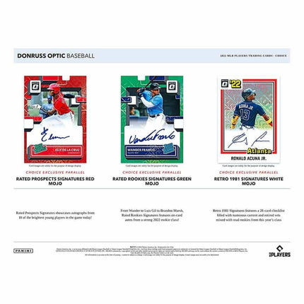 Panini - 2022 Donruss Optic Baseball (MLB) - Choice Box - The Card Vault