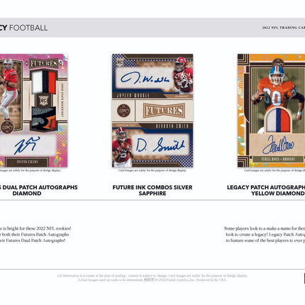 Panini - 2022 Legacy American Football (NFL) - Hobby Box - The Card Vault