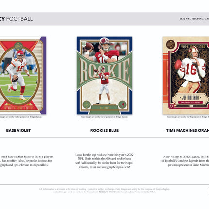 Panini - 2022 Legacy American Football (NFL) - Hobby Box - The Card Vault