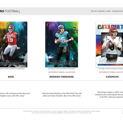 Panini - 2022 NFL Origins Football International - Blaster Box (6 Packs) - The Card Vault