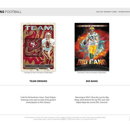 Panini - 2022 NFL Origins Football International - Blaster Box (6 Packs) - The Card Vault