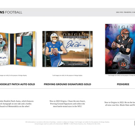 Panini - 2022 Origins American Football (NFL) - Hobby Box - The Card Vault
