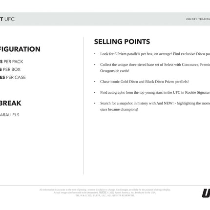 Panini - 2022 Select UFC - Hybrid Box - The Card Vault