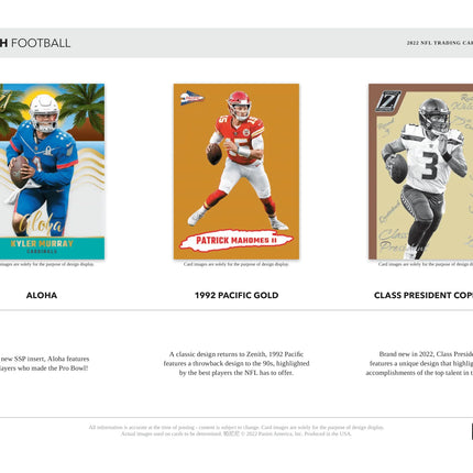 Panini - 2022 Zenith American Football (NFL) - Hobby Box - The Card Vault