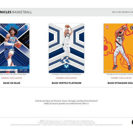 Panini - 2022/23 Chronicles Basketball (NBA) - Hobby Box - The Card Vault