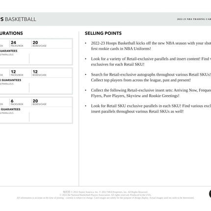 Panini - 2022/23 Hoops Basketball (NBA) - Blaster Box - The Card Vault