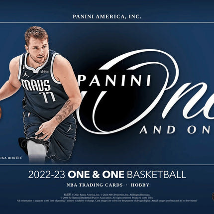 Panini - 2022/23 One and One Basketball (NBA) - Hobby Box - The Card Vault