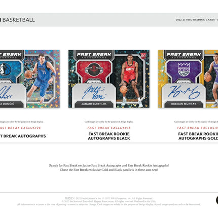 Panini - 2022/23 Prizm Fast Break Basketball (NBA) - Hobby Box - The Card Vault